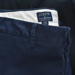 J. Crew Mens 34/34 Flex Straight-fit Chino Navy